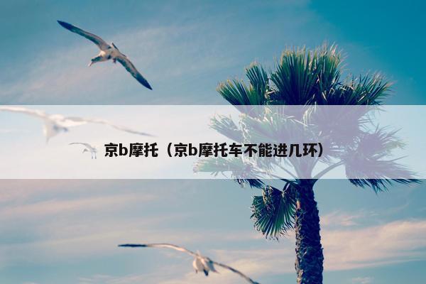 京b摩托（京b摩托车不能进几环）