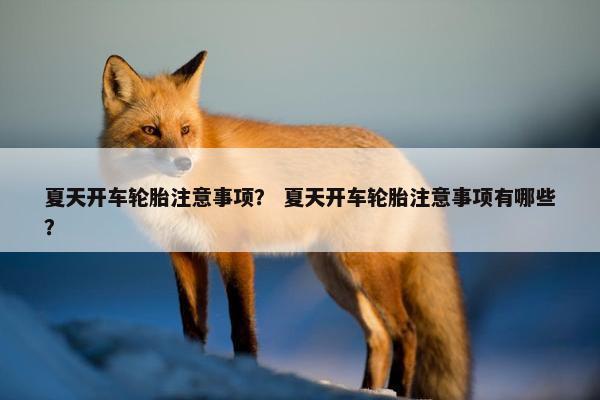 夏天开车轮胎注意事项？ 夏天开车轮胎注意事项有哪些？