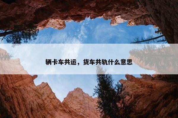 辆卡车共运，货车共轨什么意思