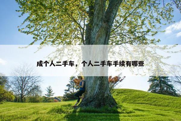 成个人二手车，个人二手车手续有哪些