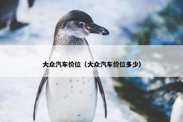 大众汽车价位（大众汽车价位多少）
