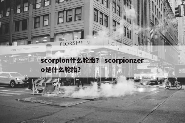 scorplon什么轮胎？ scorpionzero是什么轮胎？