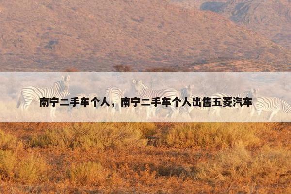 南宁二手车个人，南宁二手车个人出售五菱汽车