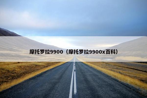 摩托罗拉9900（摩托罗拉9900x百科）