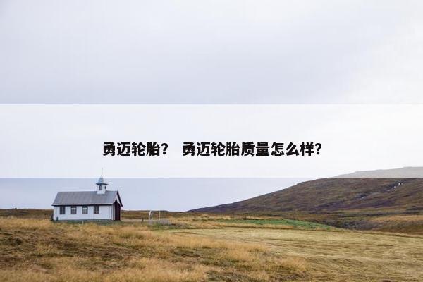 勇迈轮胎？ 勇迈轮胎质量怎么样？