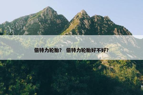 倍特力轮胎？ 倍特力轮胎好不好？