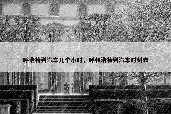呼浩特到汽车几个小时，呼和浩特到汽车时刻表