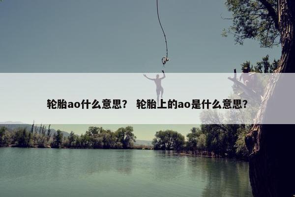 轮胎ao什么意思？ 轮胎上的ao是什么意思？