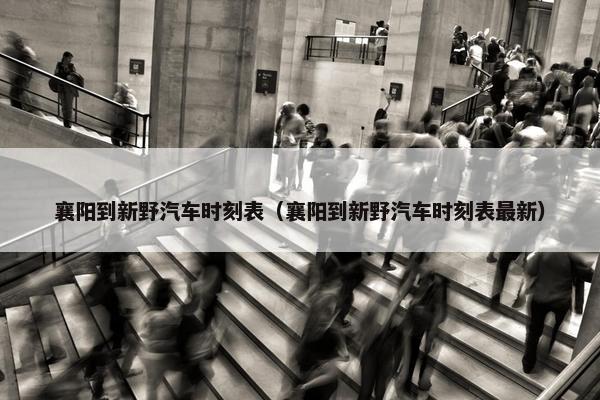 襄阳到新野汽车时刻表（襄阳到新野汽车时刻表最新）