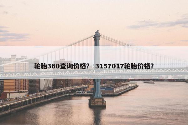 轮胎360查询价格？ 3157017轮胎价格？