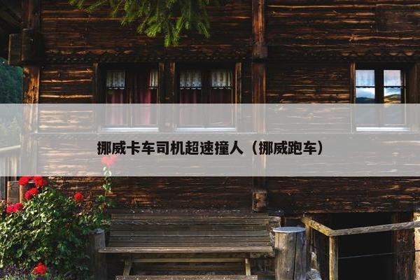 挪威卡车司机超速撞人（挪威跑车）