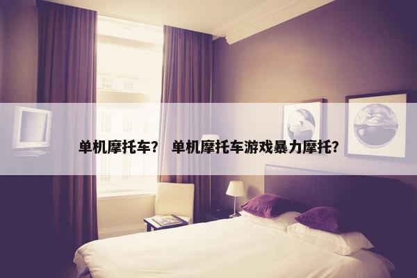 单机摩托车？ 单机摩托车游戏暴力摩托？