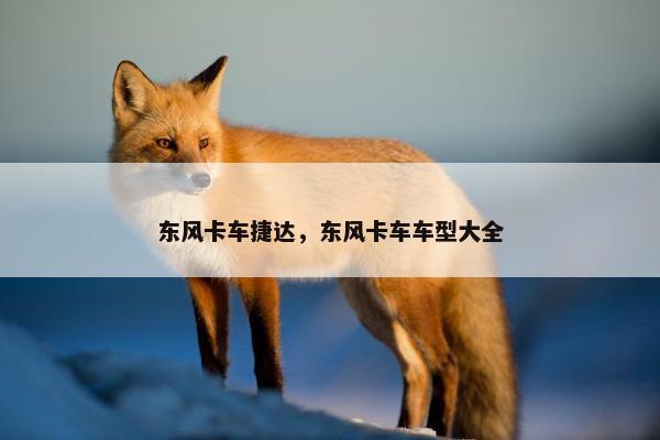 东风卡车捷达，东风卡车车型大全