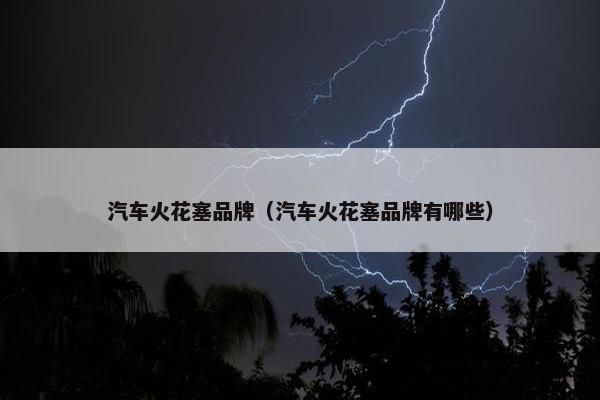 汽车火花塞品牌（汽车火花塞品牌有哪些）