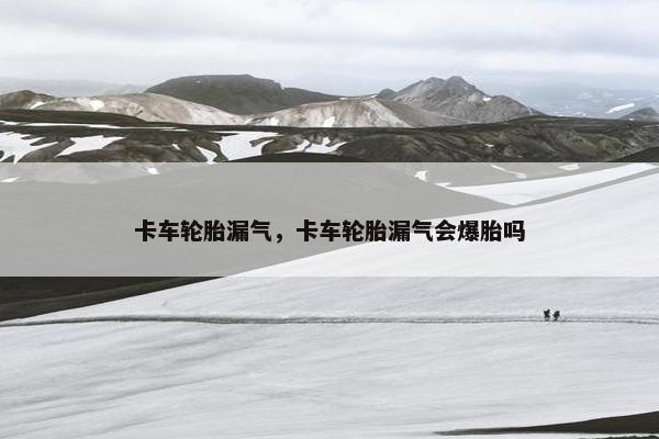 卡车轮胎漏气，卡车轮胎漏气会爆胎吗