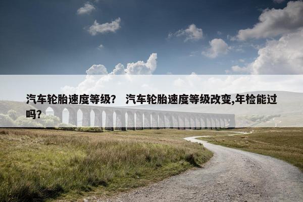 汽车轮胎速度等级？ 汽车轮胎速度等级改变,年检能过吗？