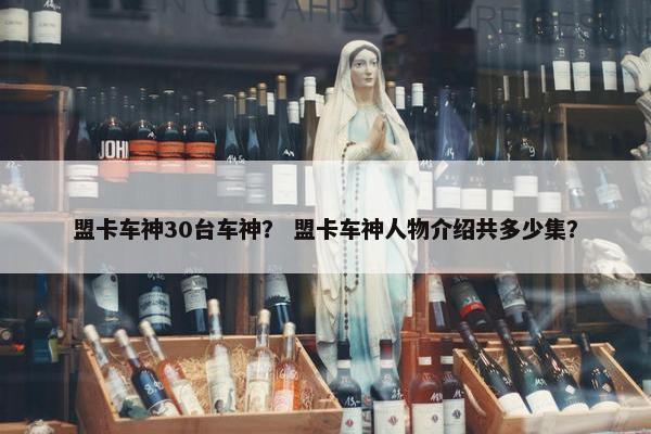 盟卡车神30台车神？ 盟卡车神人物介绍共多少集？