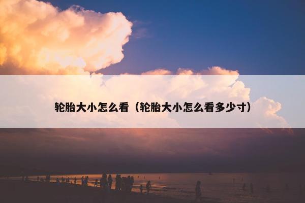 轮胎大小怎么看（轮胎大小怎么看多少寸）