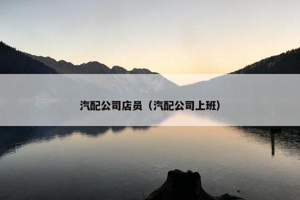 汽配公司店员（汽配公司上班）