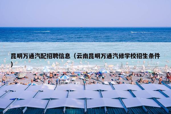 昆明万通汽配招聘信息（云南昆明万通汽修学校招生条件）