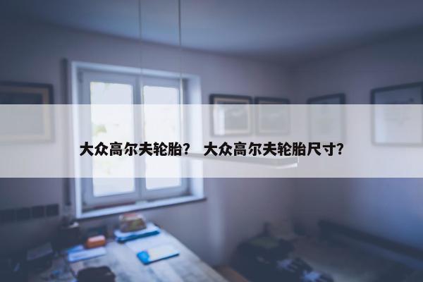 大众高尔夫轮胎？ 大众高尔夫轮胎尺寸？