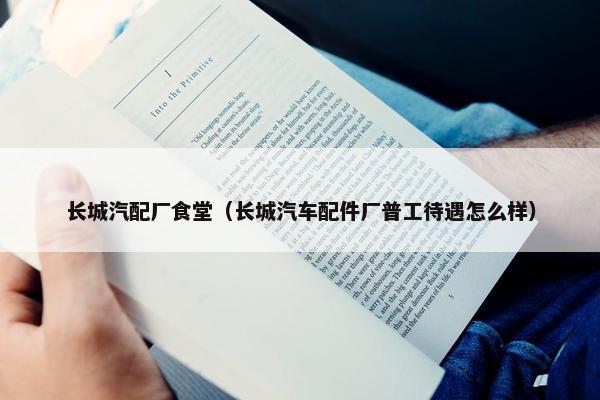 长城汽配厂食堂（长城汽车配件厂普工待遇怎么样）