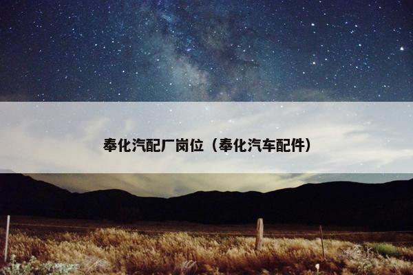 奉化汽配厂岗位（奉化汽车配件）