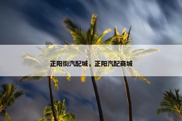 正阳街汽配城，正阳汽配商城
