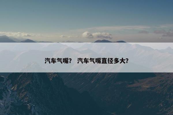 汽车气嘴？ 汽车气嘴直径多大？