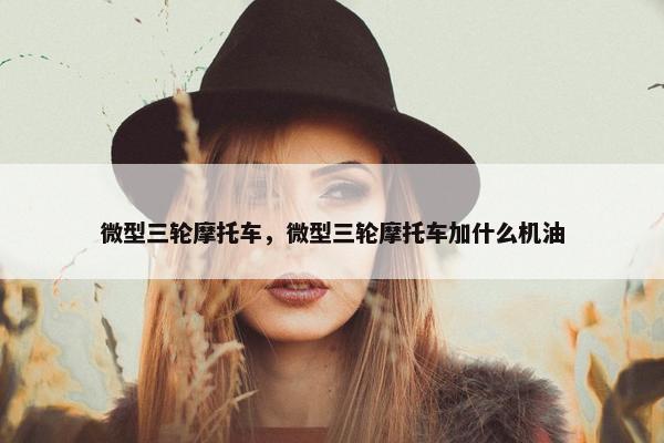 微型三轮摩托车，微型三轮摩托车加什么机油