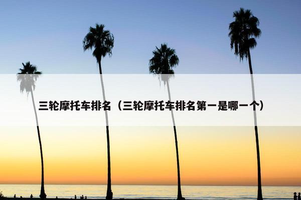 三轮摩托车排名（三轮摩托车排名第一是哪一个）