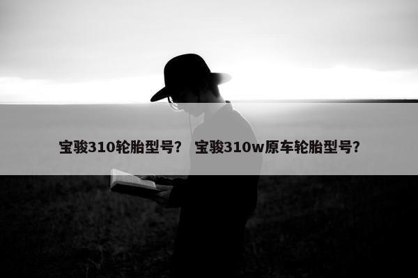 宝骏310轮胎型号？ 宝骏310w原车轮胎型号？
