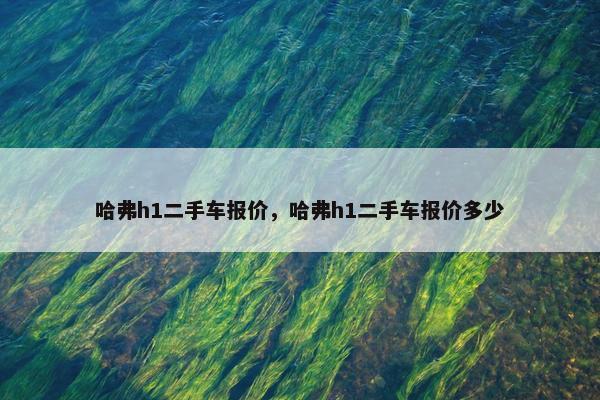 哈弗h1二手车报价，哈弗h1二手车报价多少