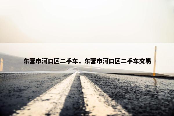 东营市河口区二手车，东营市河口区二手车交易