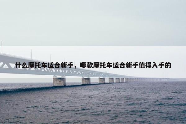 什么摩托车适合新手，哪款摩托车适合新手值得入手的