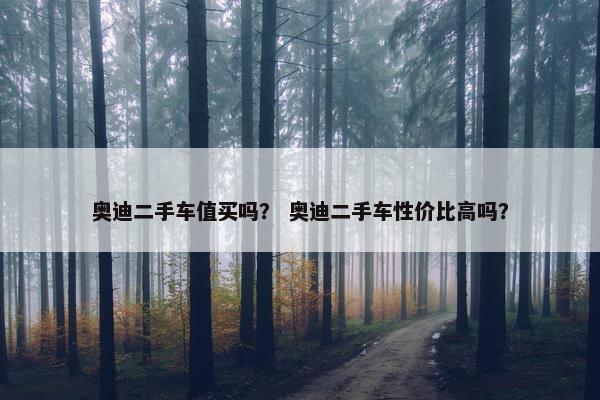 奥迪二手车值买吗？ 奥迪二手车性价比高吗？