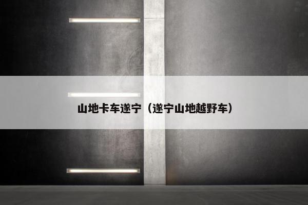 山地卡车遂宁（遂宁山地越野车）
