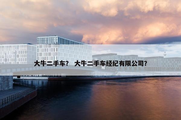 大牛二手车？ 大牛二手车经纪有限公司？
