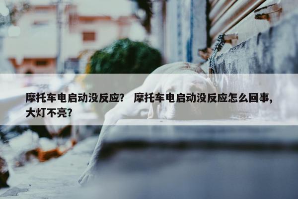 摩托车电启动没反应？ 摩托车电启动没反应怎么回事,大灯不亮？