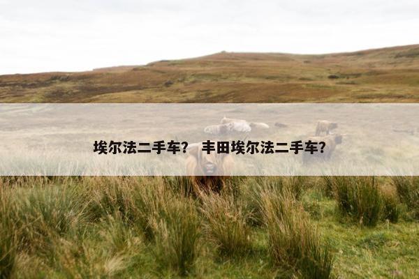 埃尔法二手车？ 丰田埃尔法二手车？