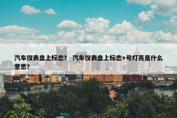 汽车仪表盘上标志？ 汽车仪表盘上标志+号灯亮是什么意思？