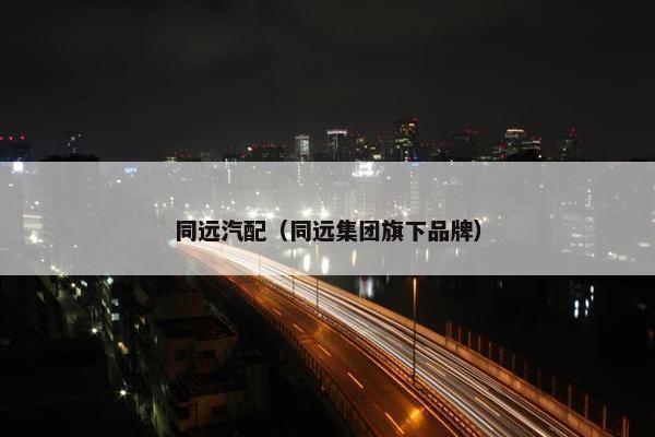 同远汽配（同远集团旗下品牌）