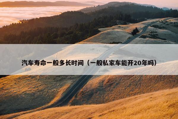 汽车寿命一般多长时间（一般私家车能开20年吗）