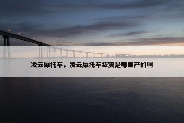 凌云摩托车，凌云摩托车减震是哪里产的啊