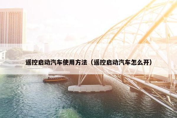 遥控启动汽车使用方法（遥控启动汽车怎么开）