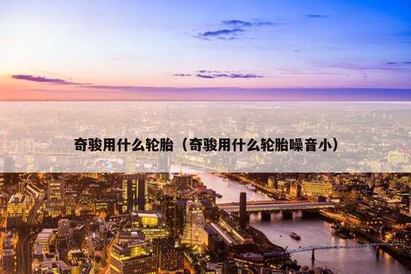 奇骏用什么轮胎（奇骏用什么轮胎噪音小）