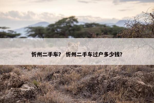 忻州二手车？ 忻州二手车过户多少钱？