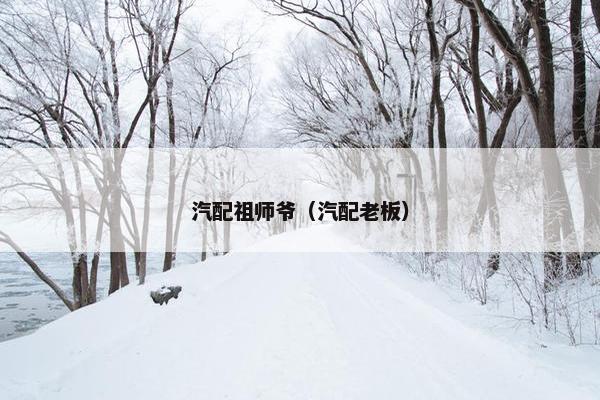 汽配祖师爷（汽配老板）