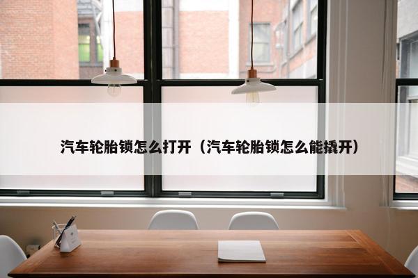 汽车轮胎锁怎么打开（汽车轮胎锁怎么能撬开）