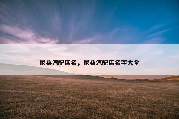 尼桑汽配店名，尼桑汽配店名字大全